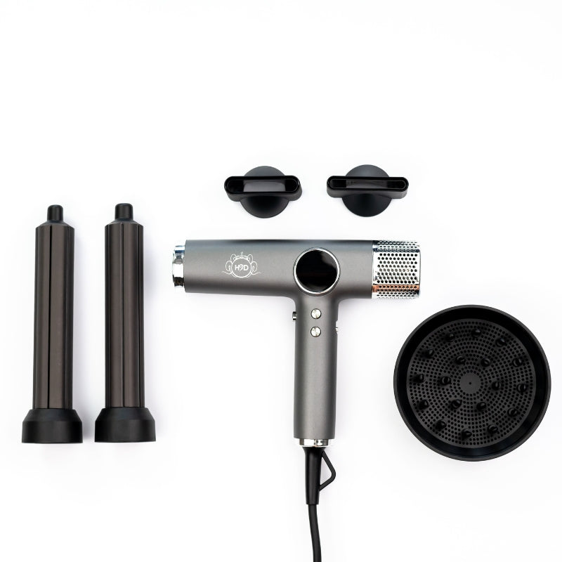 H2D Xtreme Four In One Hair Dryer + Styler - Space Grey