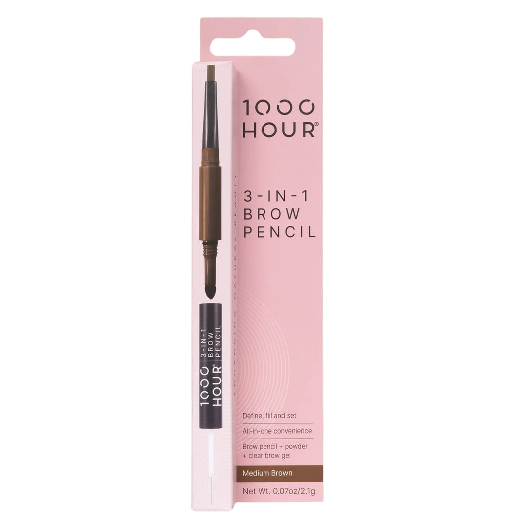 1000 Hour 3-IN-1 Brow Pencil Medium Brown