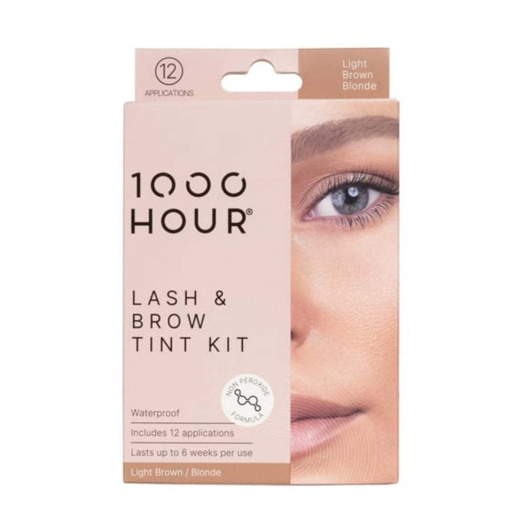 1000 Hour Lash & Brow Non Peroxide Dye Kit - Light Brown/ Blonde