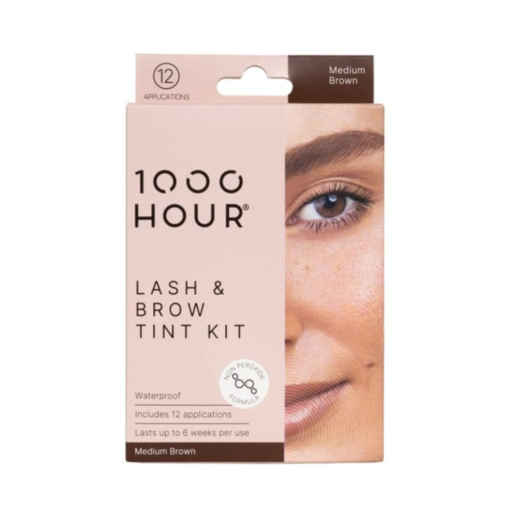 1000 Hour Lash & Brow Non Peroxide Dye Kit - Medium Brown