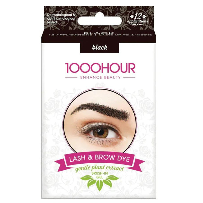 1000 Hour Lash & Brow Plant-Based Dye Kit - Black