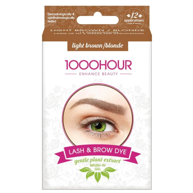 1000 Hour Lash & Brow Plant-Based Dye Kit - Light Brown/ Blonde
