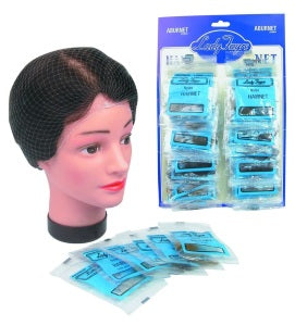 Lady Fayre Extra Fine Invisible Hair Net Dark Brown