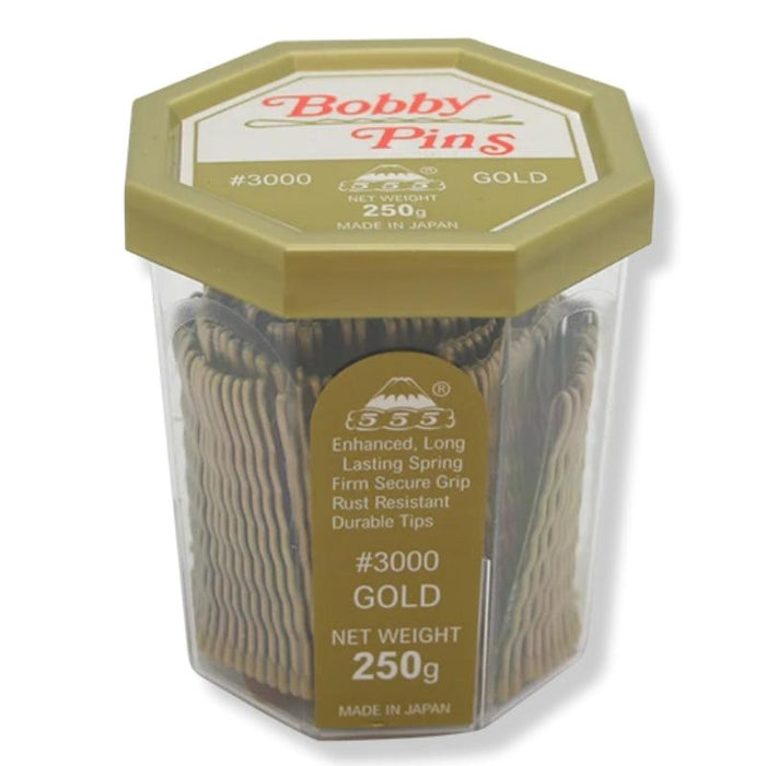 555 Bobby Pins 2 Inch Gold