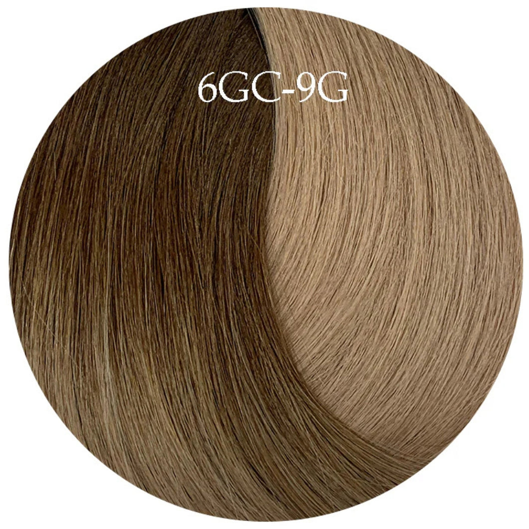 Showpony 20' Human Hair Skin Weft Tape 6GC-9G Warm Copper Beige Ombre