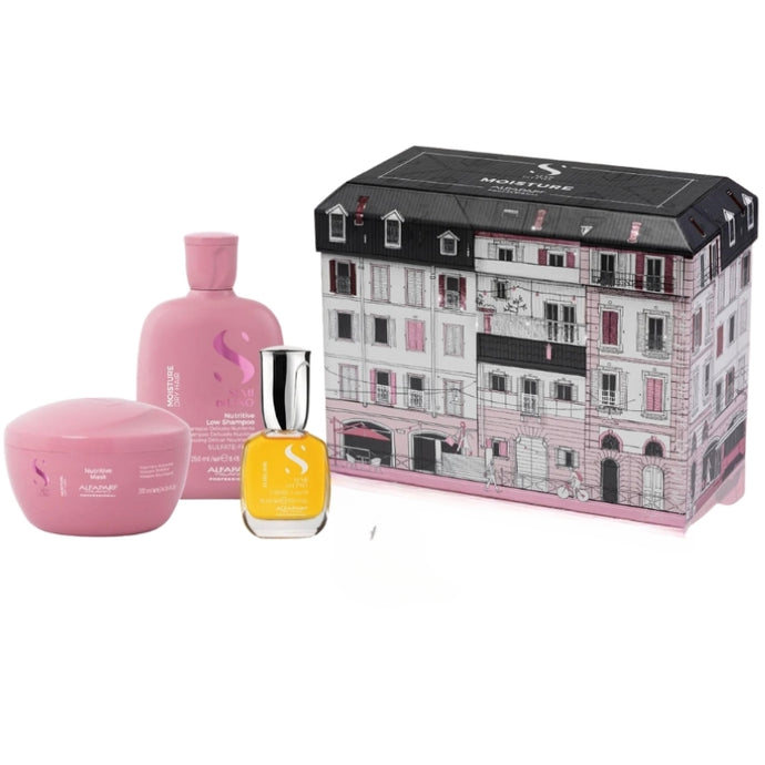 Alfaparf Walking Around Milano Semi Di Lino Holiday Set - Moisture