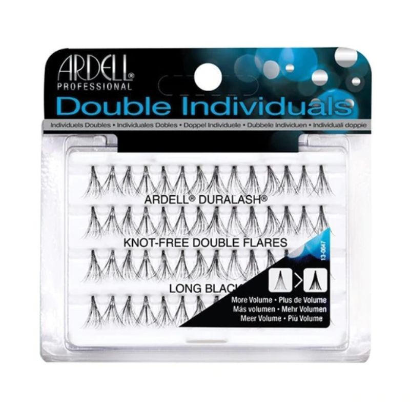 Ardell Double Up Long Black Knot Free Natural Flares 56 piece