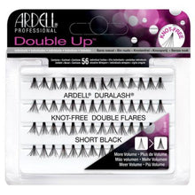 Load image into Gallery viewer, Ardell Double Up Short Black Knotted Flares 56 piece