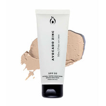 Load image into Gallery viewer, Avocado Zinc SPF 50 Natural Tinted Moisturiser Light-Medium