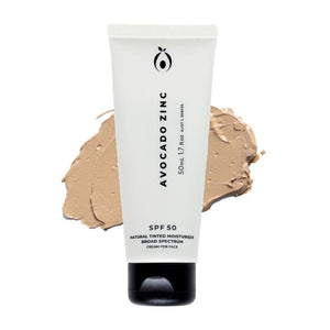 Avocado Zinc SPF 50 Natural Tinted Moisturiser Medium-Dark