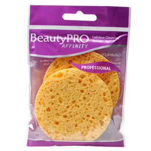 BeautyPro Affinity Cellulose Cleansing Sponges Round 2 Pack