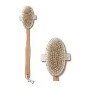 Body Tools Bath Brush Long Wood Handle