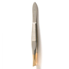 Load image into Gallery viewer, Body Tools Wide Angle Tweezer Gold Tipped