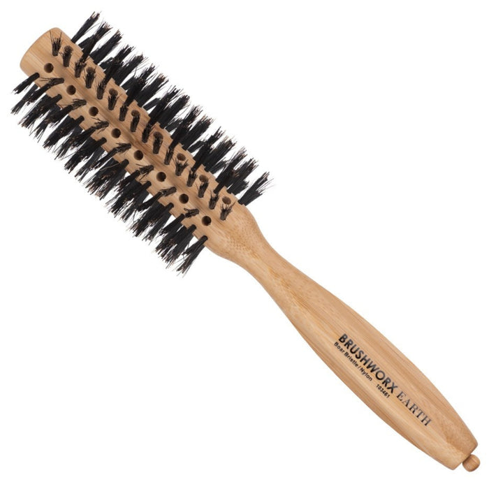 Brushworx Earth Bamboo Aerated Radial Brush Medium