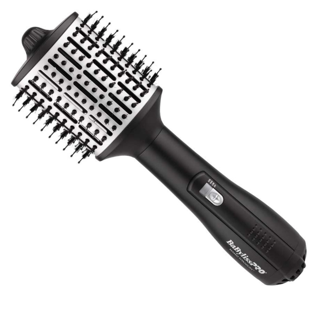 BabylissPro Nano Titanium Hot Air Styling Brush Oval 89mm