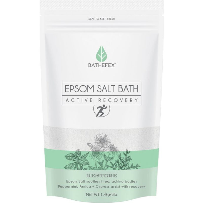 Bathefex Epsom Salt Bath Active Recovery Restore 1.4kg