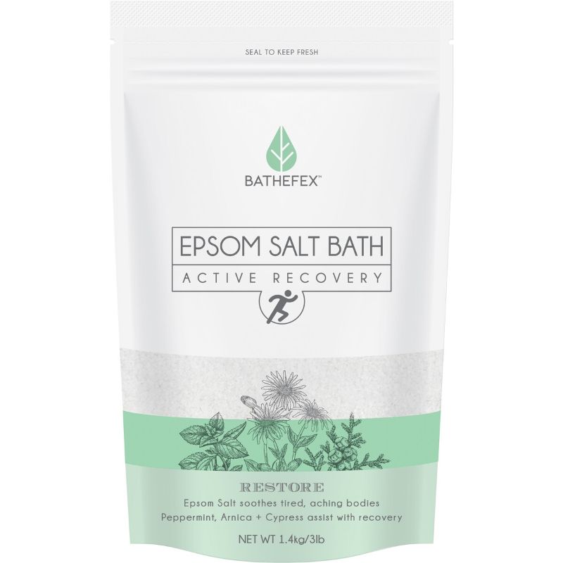 Bathefex Epsom Salt Bath Active Recovery Restore 1.4kg