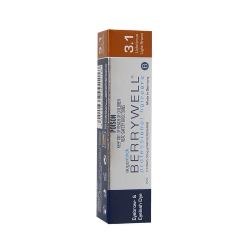 Berrywell Eyebrow Eyelash Tint Light Brown 15ml
