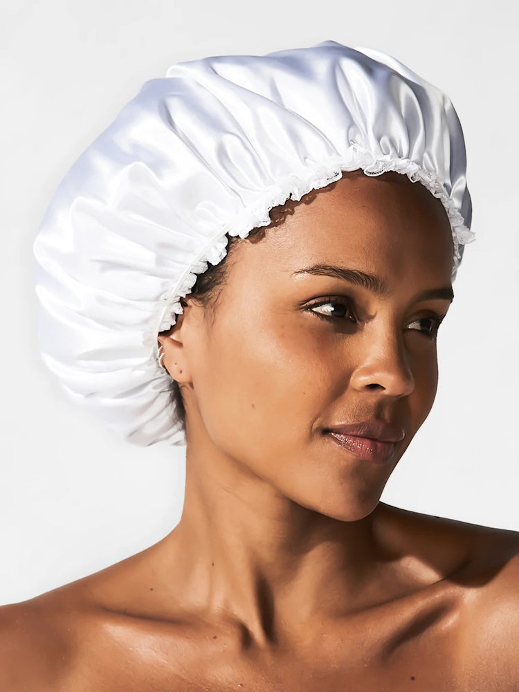 Betty Dain Creations Satinette Sleep Cap White