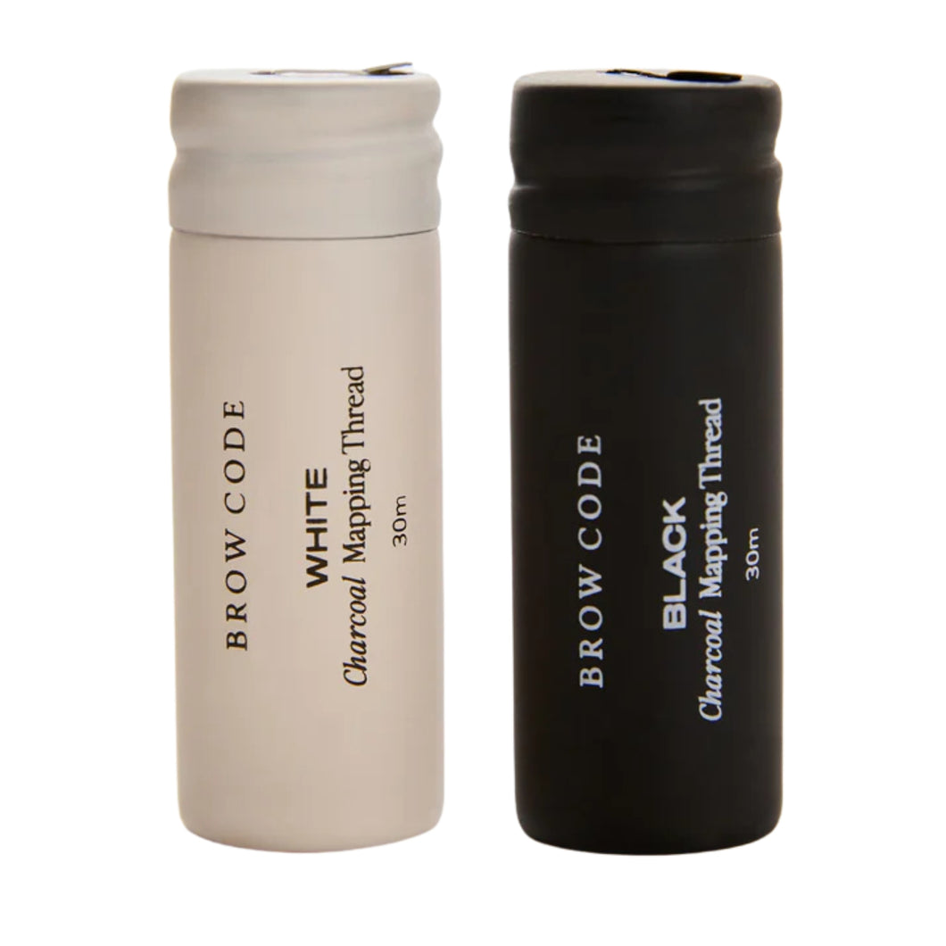 Brow Code 30m Charcoal Mapping Thread White