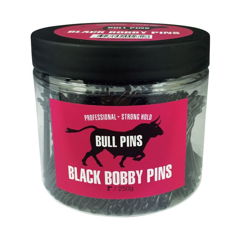 Bull Pins Bobby Pins Black 250g