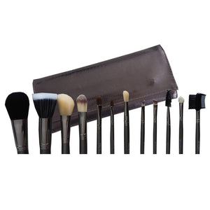 CB 12Pc Gunmetal Brush Set