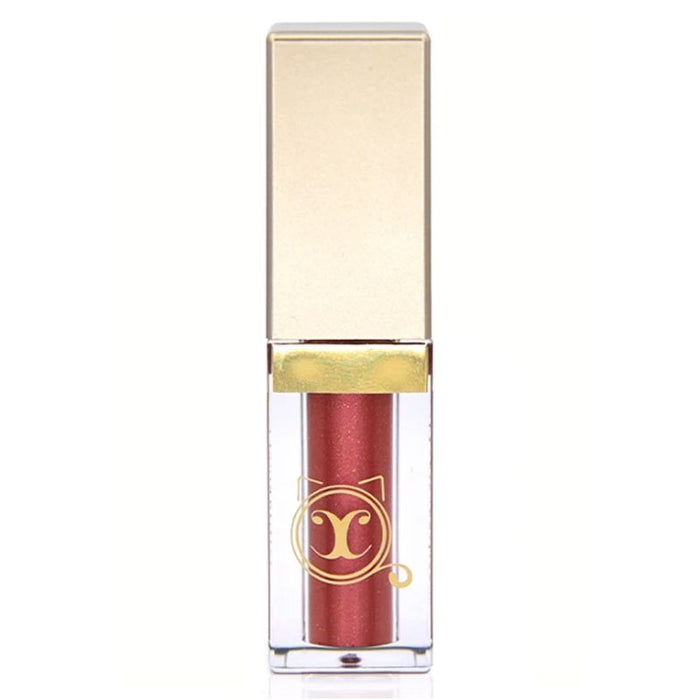 Crown Brush LA12 Satin Red Copper Glitter Luminesce Liquid Eyeshadow