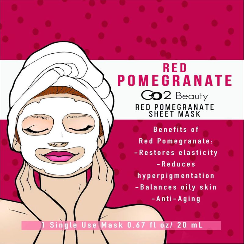 Crown Brush Red Pomegranate Sheet Mask