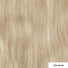 Load image into Gallery viewer, Celebrity Wigs Angel Seamless Single 5 Clip 4&quot;/10cm 14g Extensions #18+60 Light Ash Blonde With Lightest Platinum Blonde