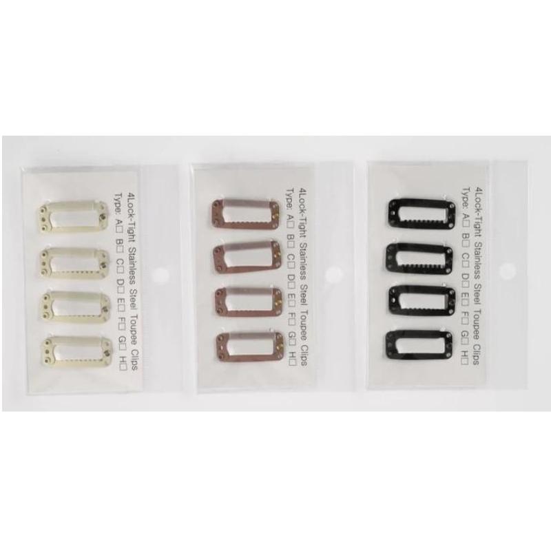 Angel Spare Clips for Clip Ins 2.8cm - Medium Brown