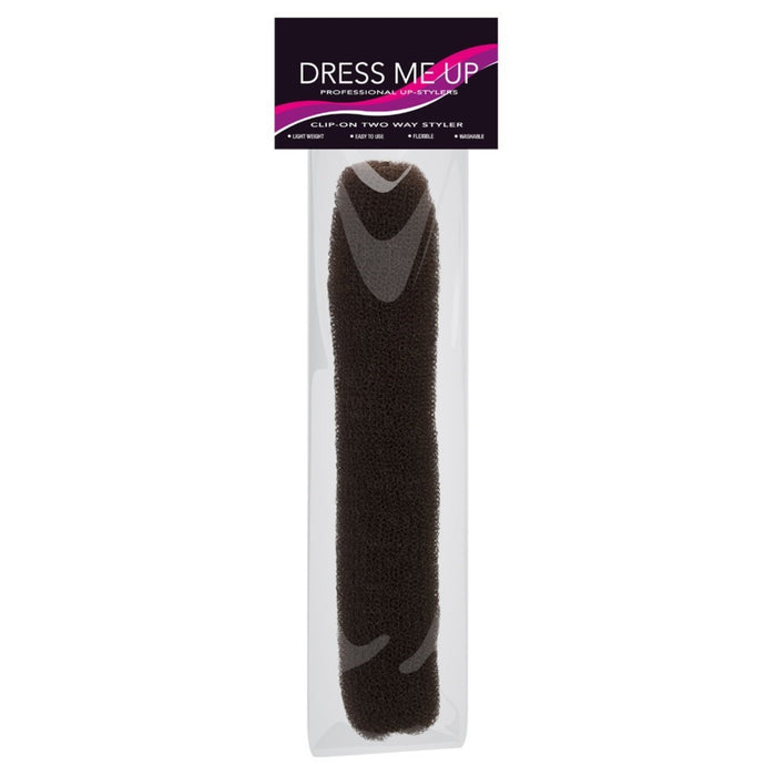 Dress Me Up Hair Donut and Sausage Two Way Styler Brown