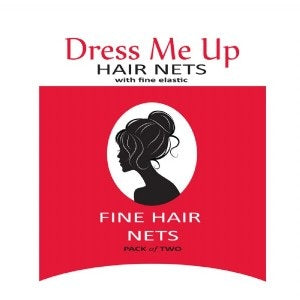 Dress Me Up Fine Hair Net Dark Brown 2pk