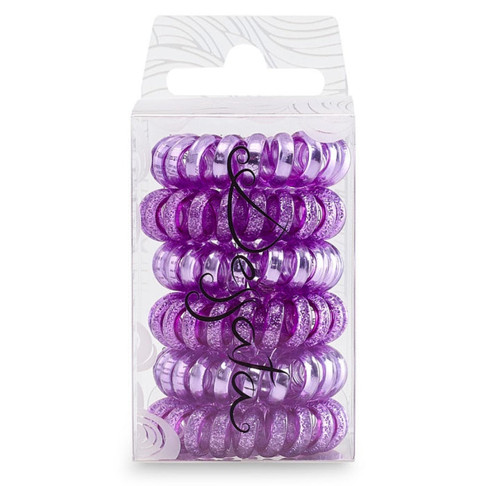 Dessata Hair Tie Purple 6Pk
