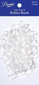 Diane Rubber Bands Clear 250pk