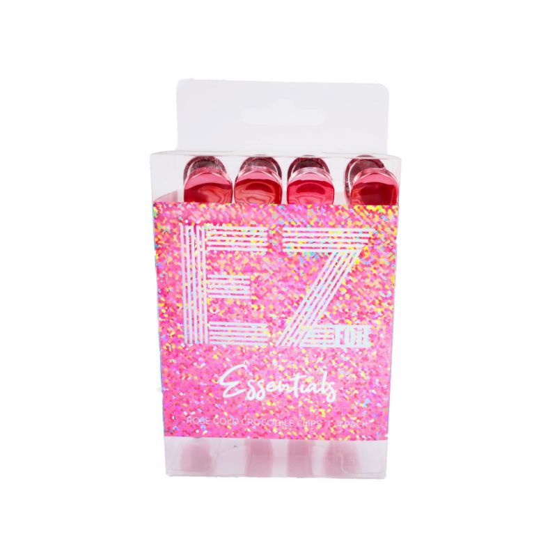 EZ Foil Rose Gold Crocodile Clip 4pk