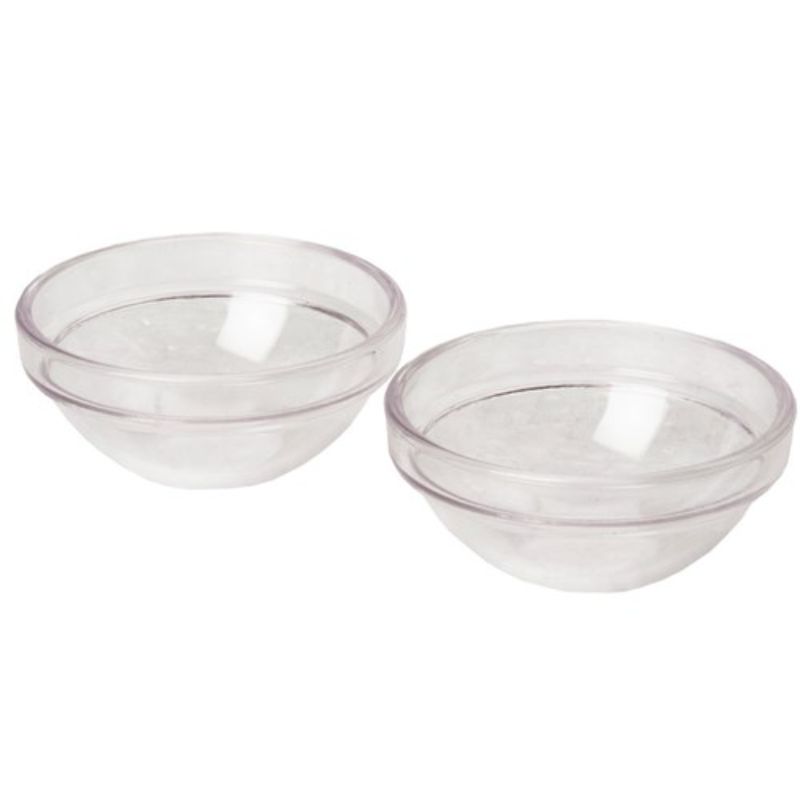 Dateline Eyebrow/Lash Tint Mixing Bowl - Set Of 2 Clear