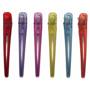 Fortress Plastic/Aluminium Sectioning Clips 4 Assorted Colours 6 Pack