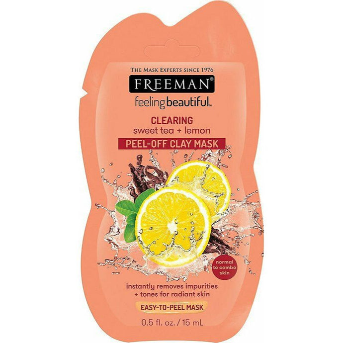 Freeman Clearing Sweet Tea + Lemon Peel-Off Clay Mask 15ml