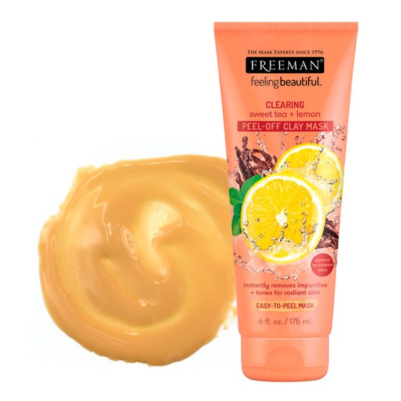 Freeman Clearing Sweet Tea + Lemon Peel-Off Clay Mask 175ml