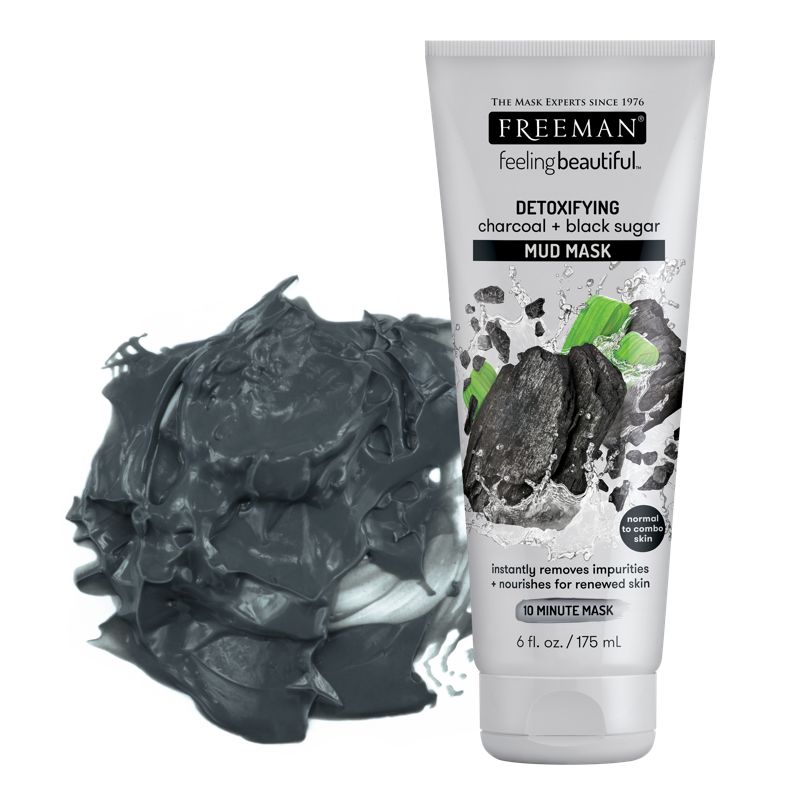 Freeman Detoxifying Charcoal + Black Sugar Mud Mask 175ml