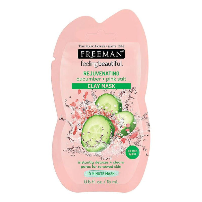 Freeman Rejuvenating Cucumber + Pink Salt Clay Mask 15ml