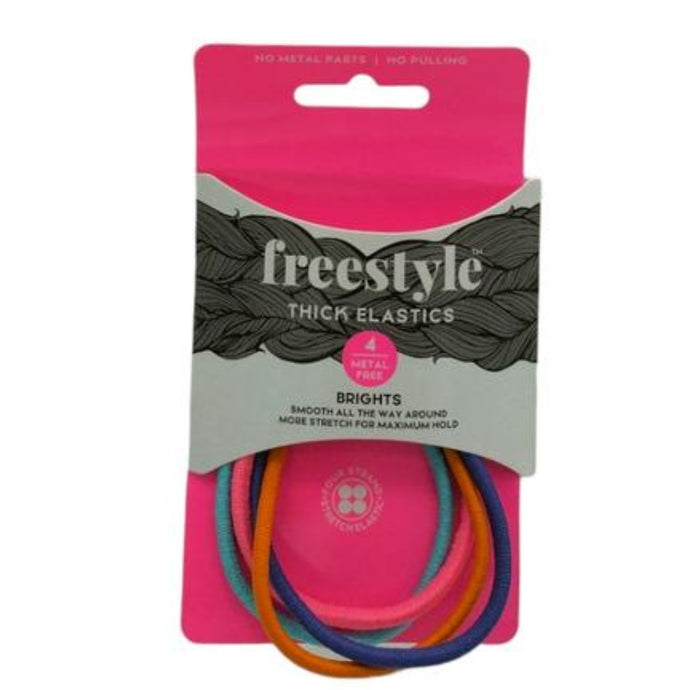Freestyle Metal Free Thick Elastics - Brights