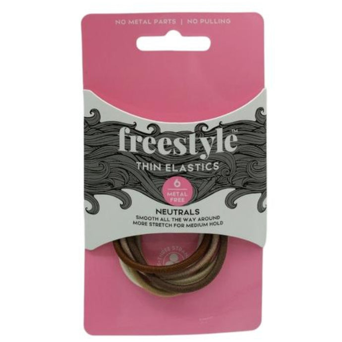 Freestyle Metal Free Thin Elastics - Neutrals