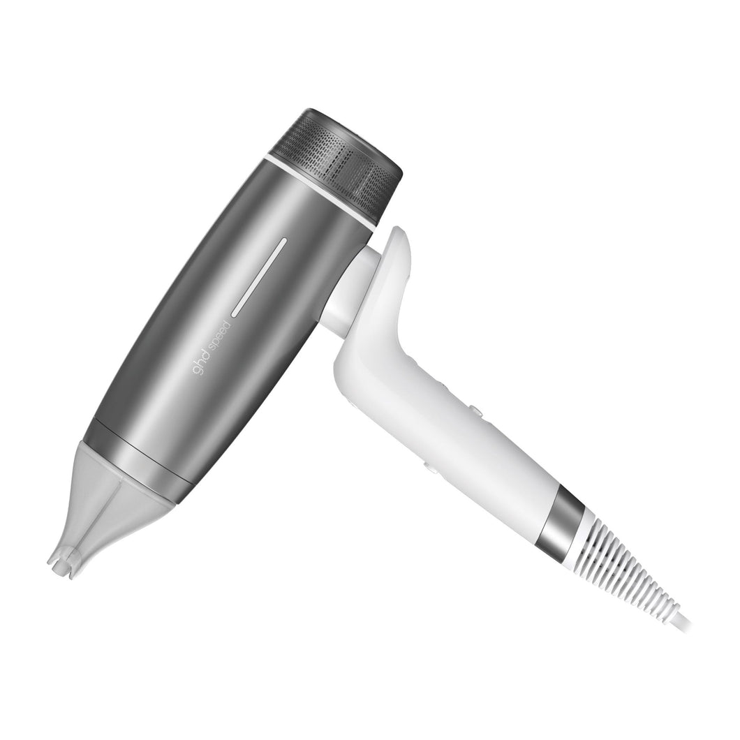 GHD Speed Pro Professional Hair Dryer Metallic White