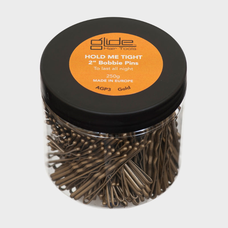 Glide Hold Me Tight Bobby Pins Gold 250g