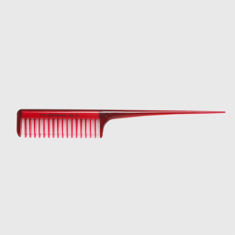 Glide Teasing Tail Comb Red