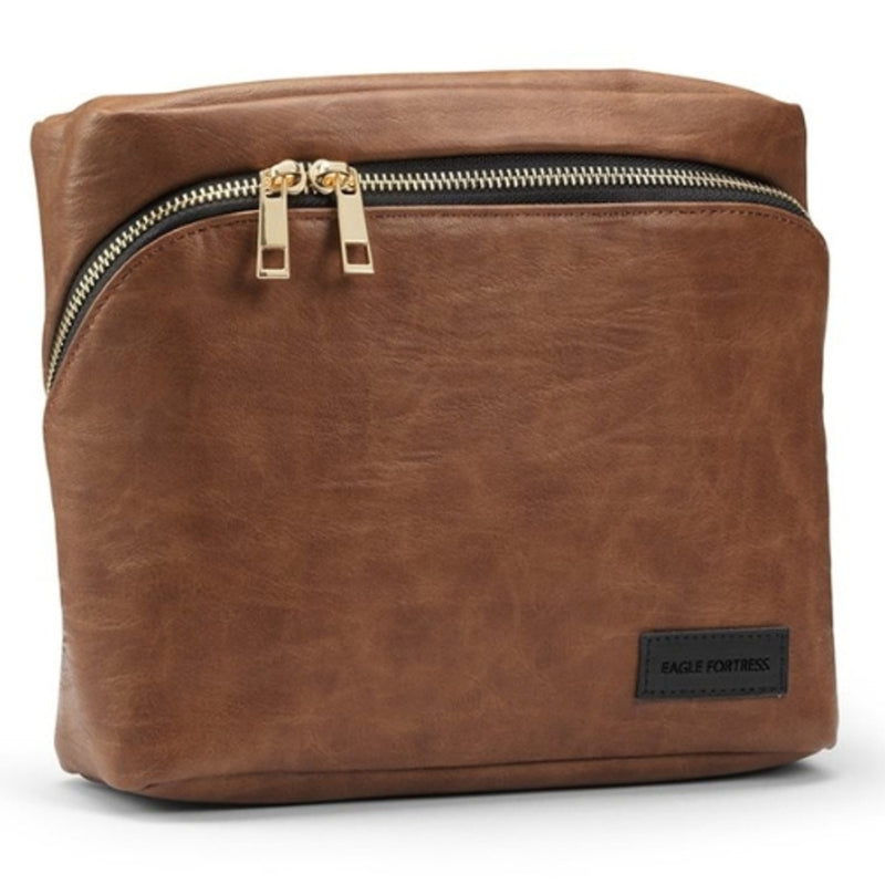 Gub Double Zip Tool Bag - Brown