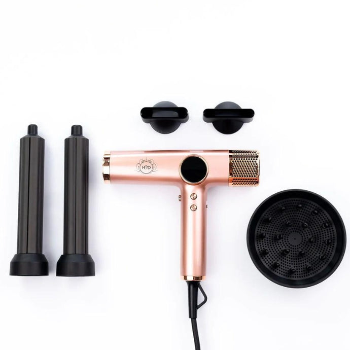 H2D Xtreme Four In One Hair Dryer + Styler - Rose Gold