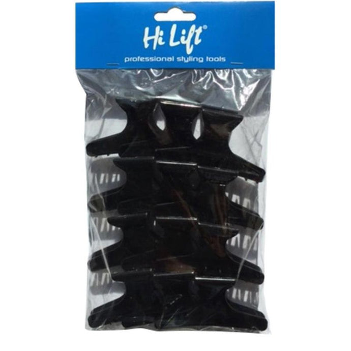 Hi LIft Butterfly Clips Black 12pk