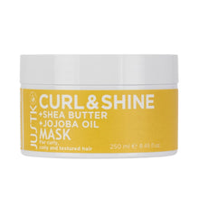 Load image into Gallery viewer, JustK Shea Butter &amp; Jojoba Oil Curl &amp; Shine Mask 250ml
